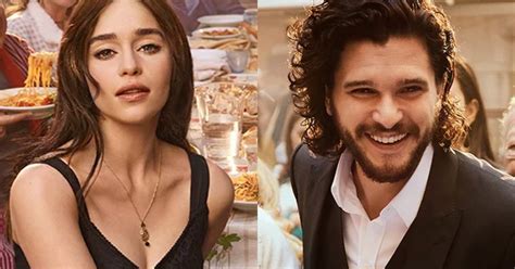 Emilia Clarke and Kit Harington Frolic in the Streets of  